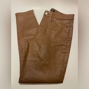Express Metallic Brown Pants
